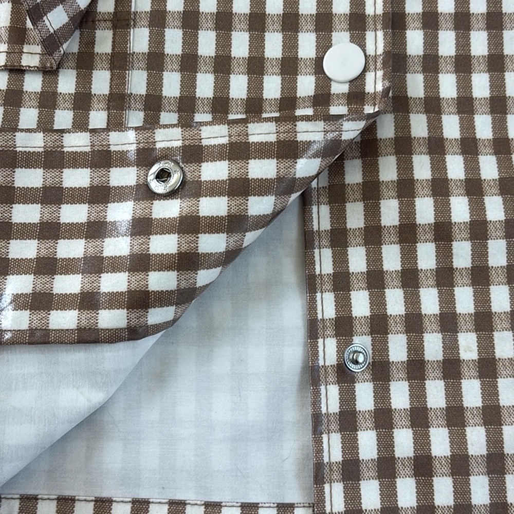 Loeffler Randall Gingham Rain Coat Large - Picture 9 of 10